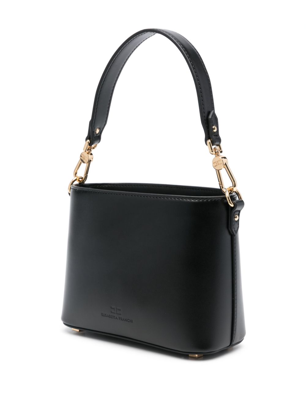 Shop Elisabetta Franchi Logo-horsebit Tote Bag In Black