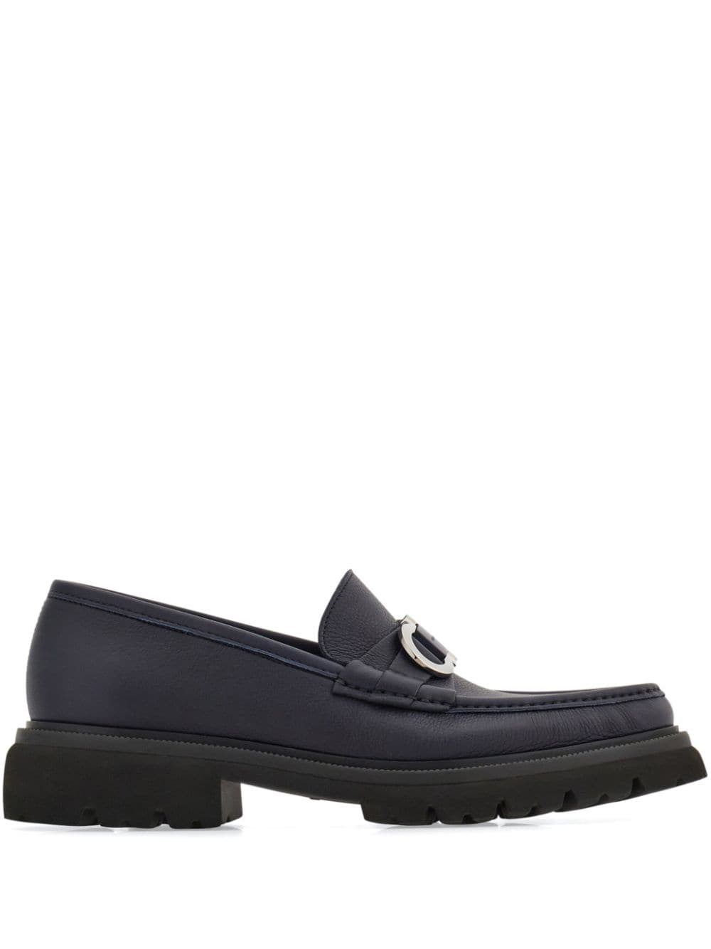 Ferragamo Loafers met Gancini-plakkaat Blauw