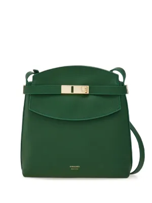 バッグ・カバンその他 Ferragamo Crossbody bags Green Ferragamo Double Gancio Flap Leather Crossbody Bag | Neiman