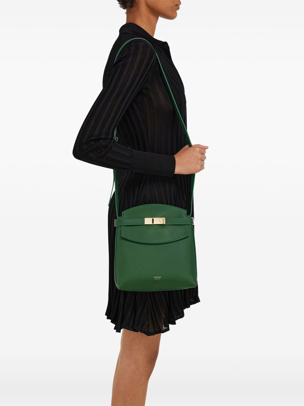 Ferragamo small Hug crossbody bag - Green