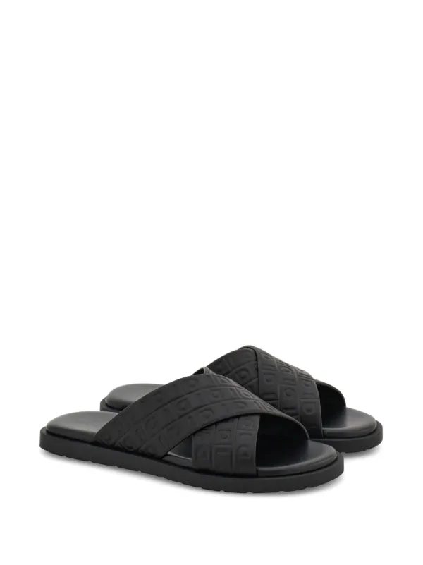Ferragamo モノグラム サンダル | ブラック | FARFETCH JP