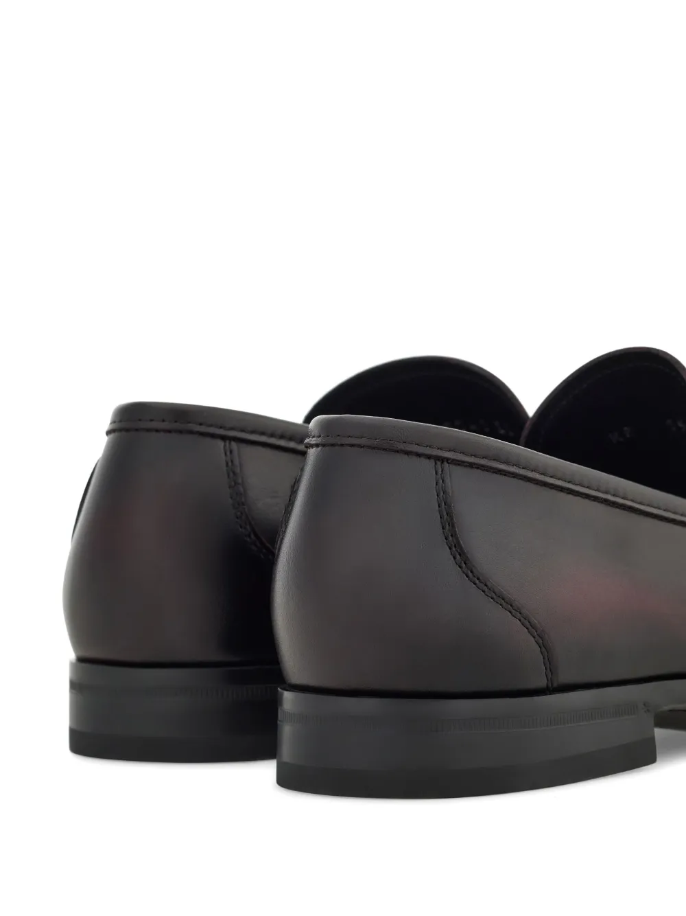 Ferragamo Gancini-plaque loafers Brown