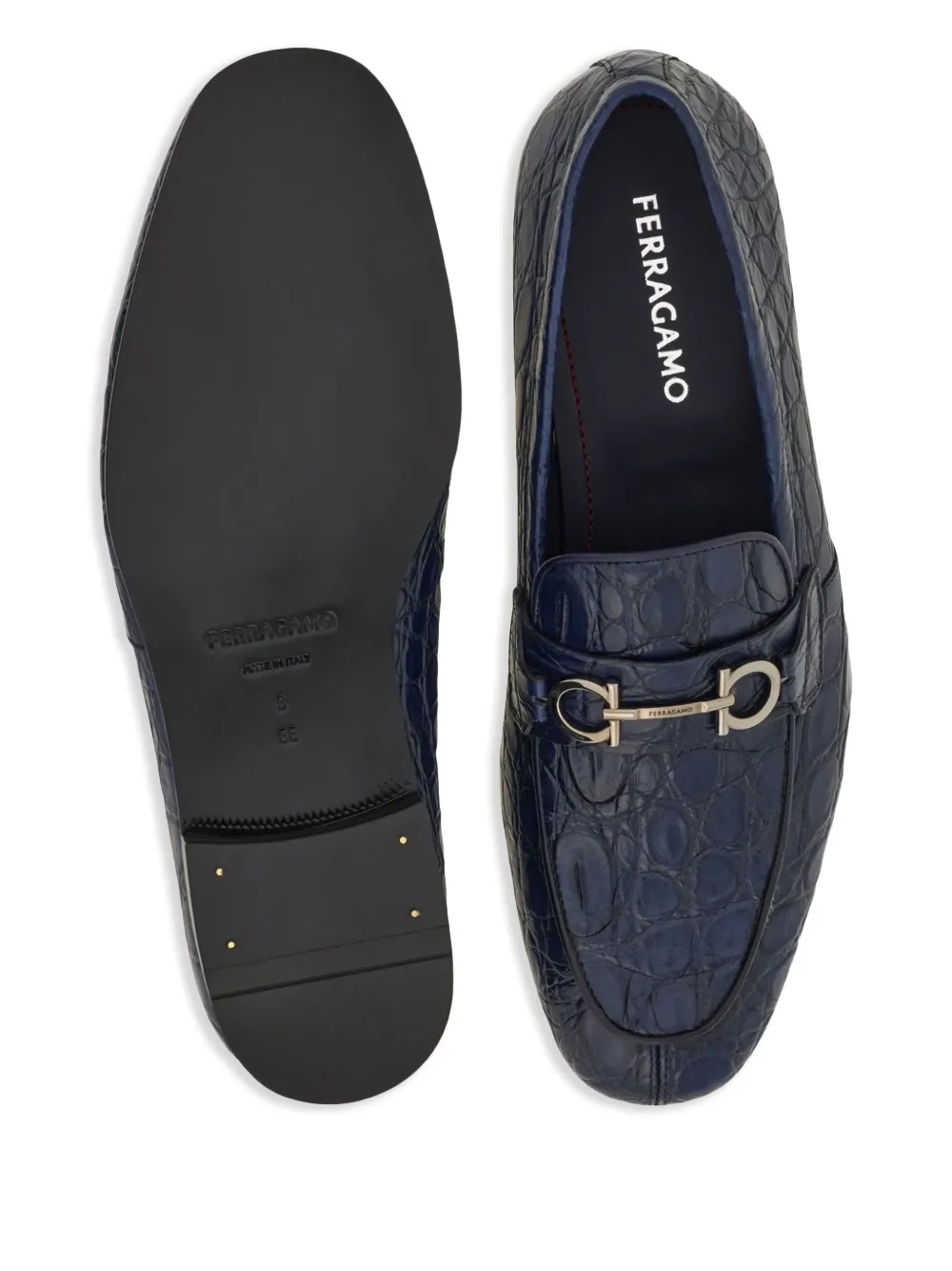 Ferragamo Gancini loafers Blue