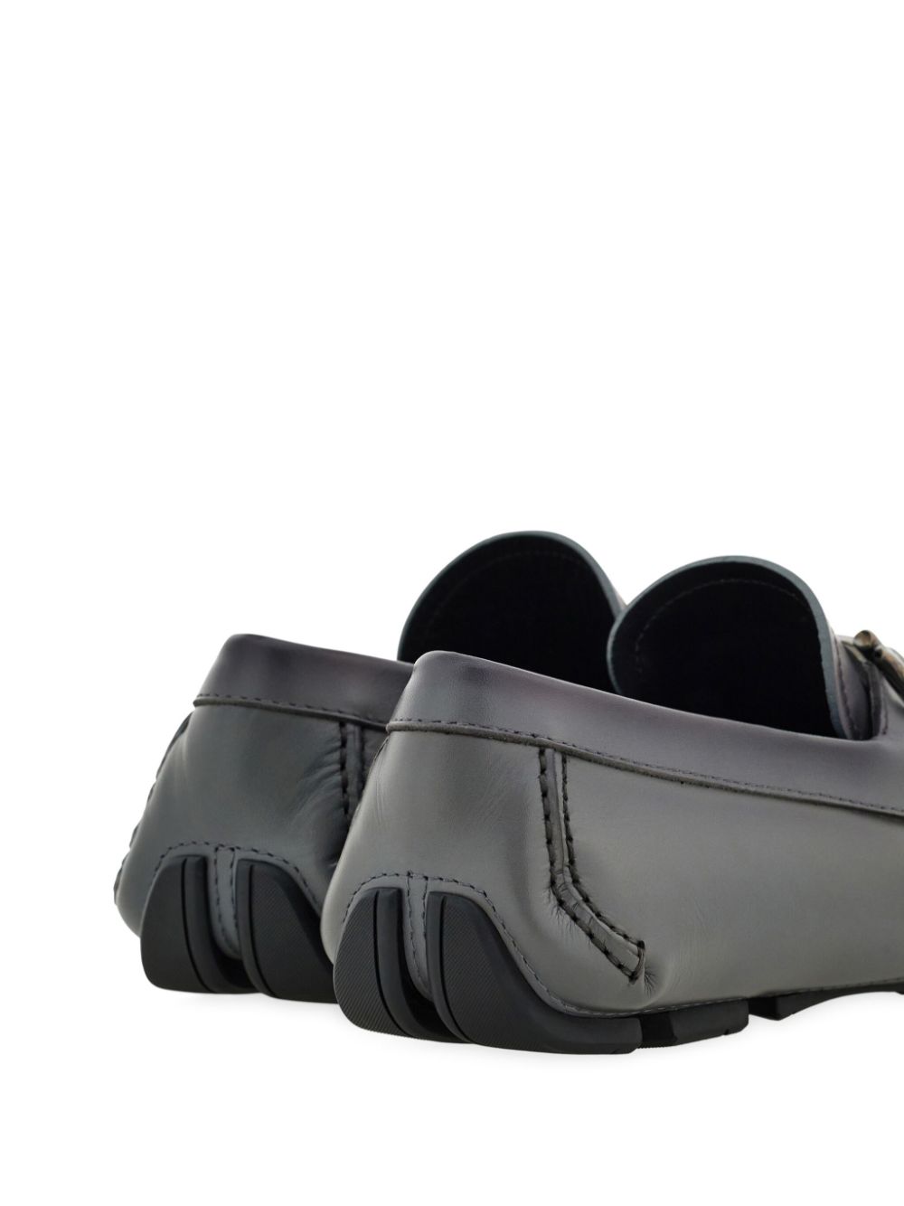 Ferragamo Gancini-plaque loafers Grey