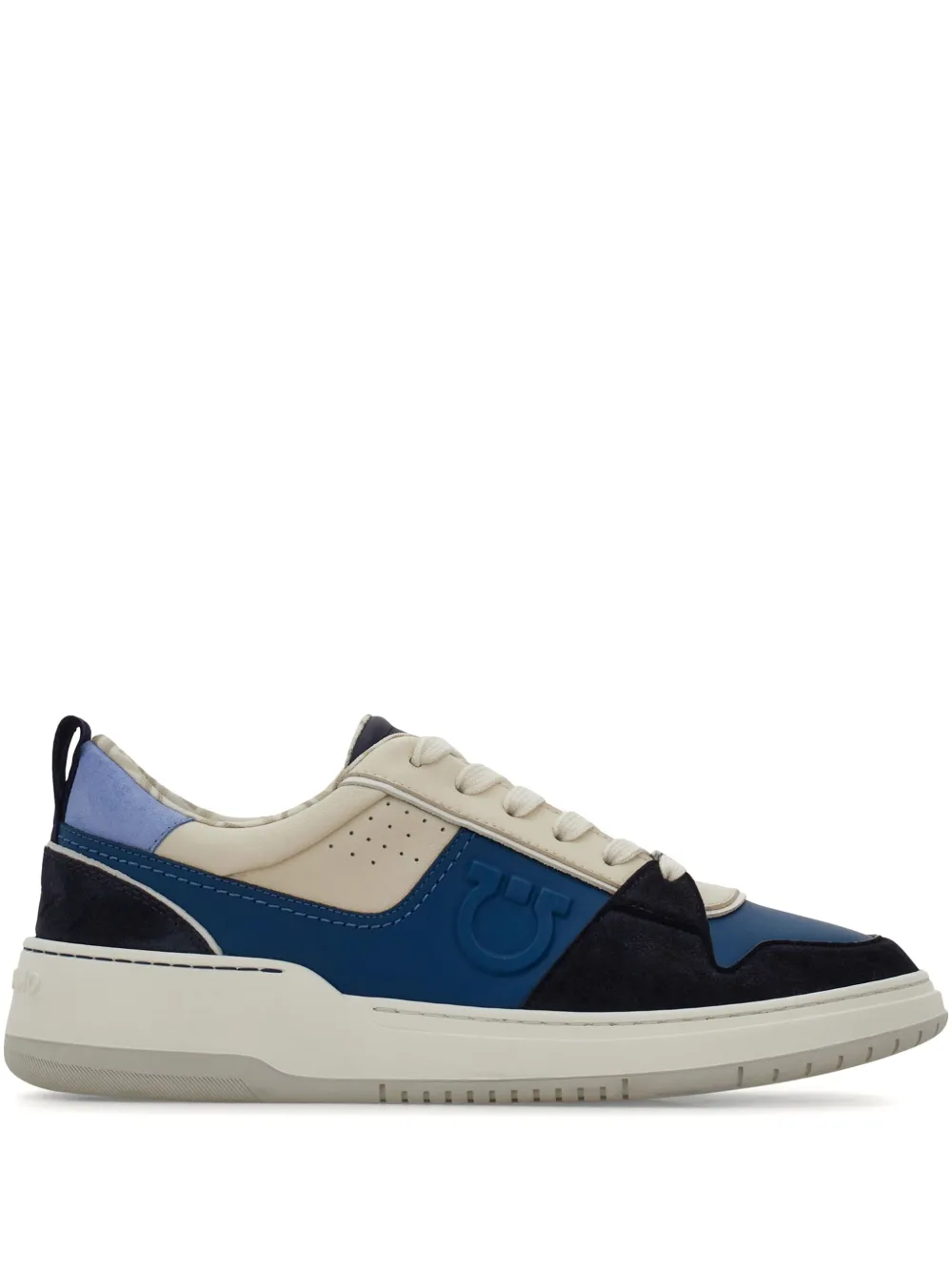 Ferragamo Gancini sneakers Navy blue Teal blue Mascarpone