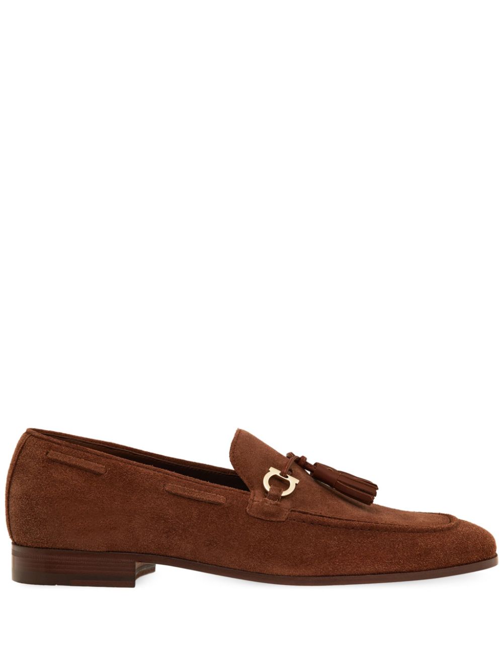 Ferragamo tasseled loafers Brown