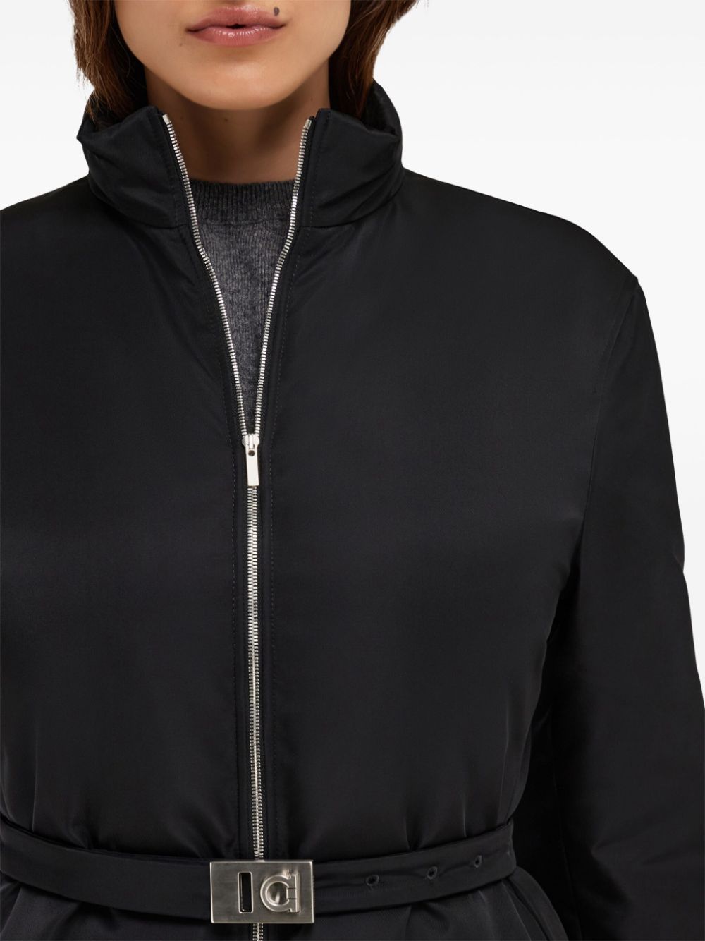 Shop Ferragamo Hug Jacket In Schwarz