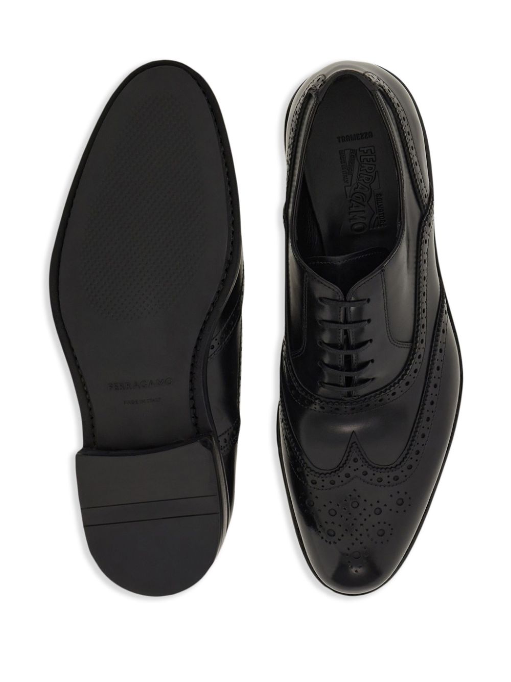 Ferragamo Tramezza oxford shoes Black