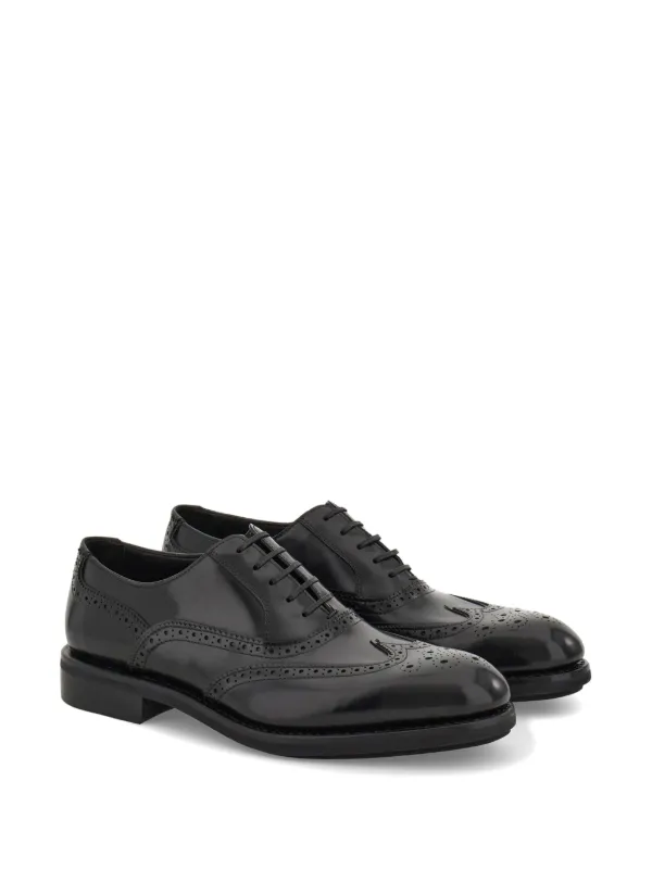 靴 FERRAGAMO tramezza 6.5 Black Ferragamo Tramezza Oxford Shoes | Black | FARFETCH