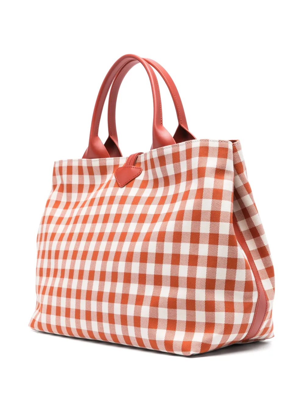 Longchamp Le Roseau grote shopper - Bruin