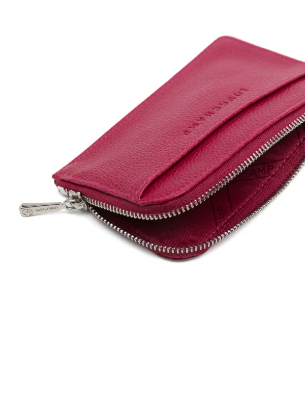 （送料込み）Longchamp Le Foulonne レザー カードケース Longchamp Le Foulonne カードケース | レッド | FARFETCH JP