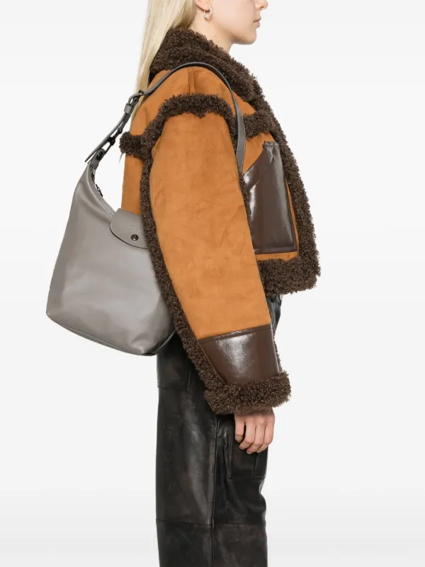 Longchamp M Le Pliage Xtra Shoulder Bag | Grey | FARFETCH JO