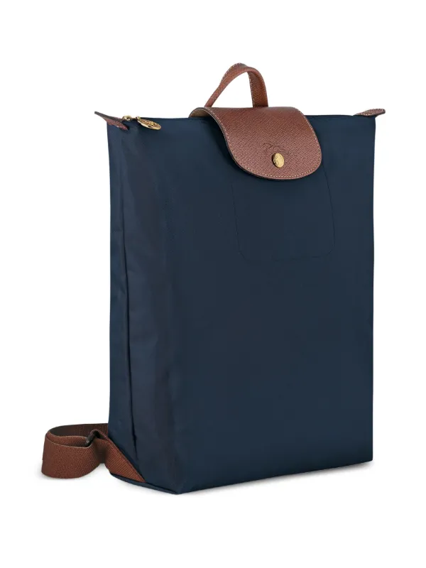 LONGCHAMP リュック　バックパック　ネイビー Longchamp M Le Pliage Backpack | Blue | FARFETCH