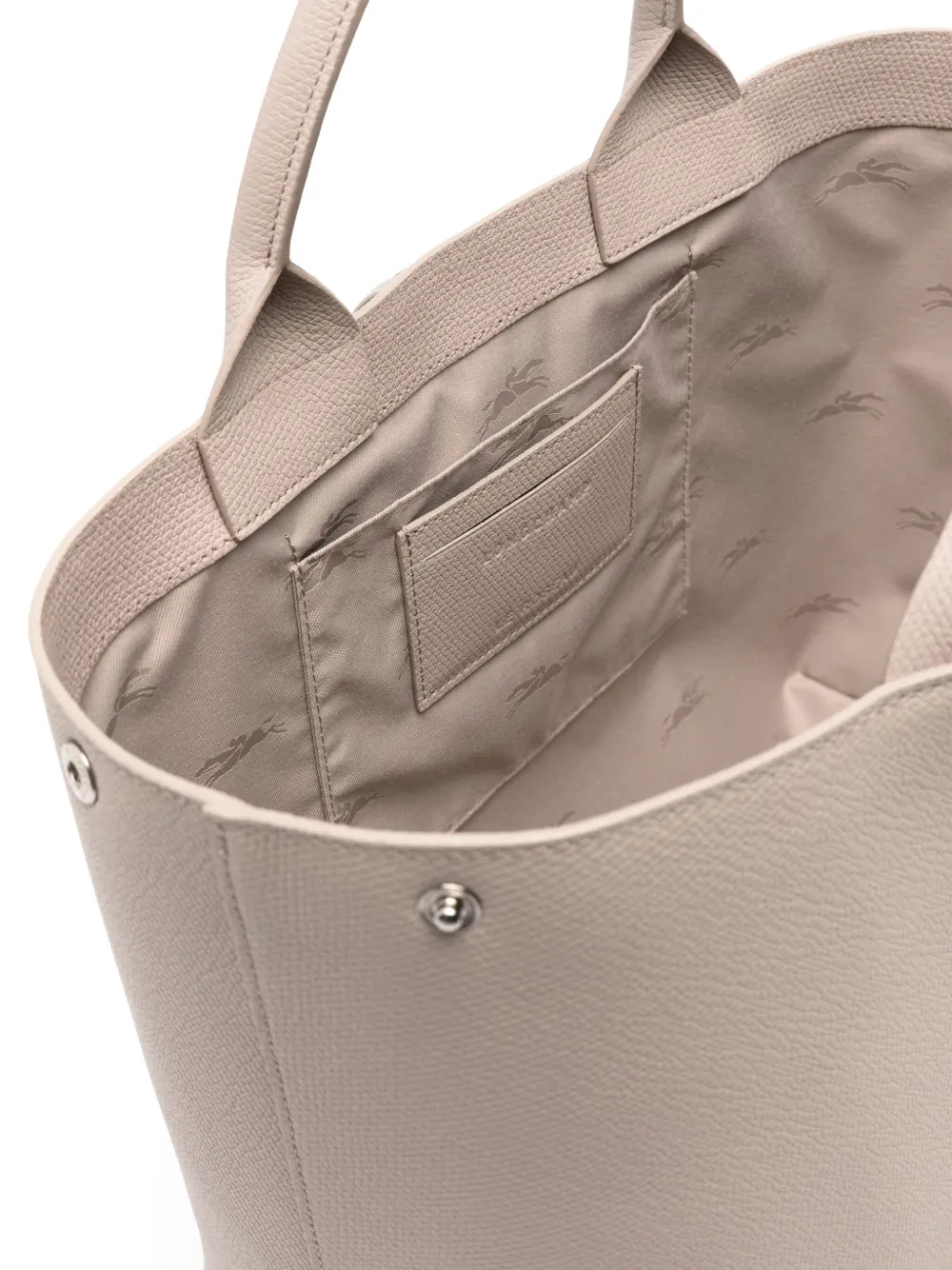 Longchamp Le Roseau grote shopper Grijs