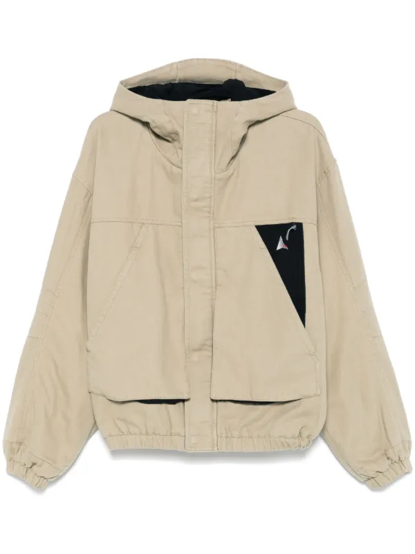ROA Canvas Cotton Jacket | Neutrals | FARFETCH IN
