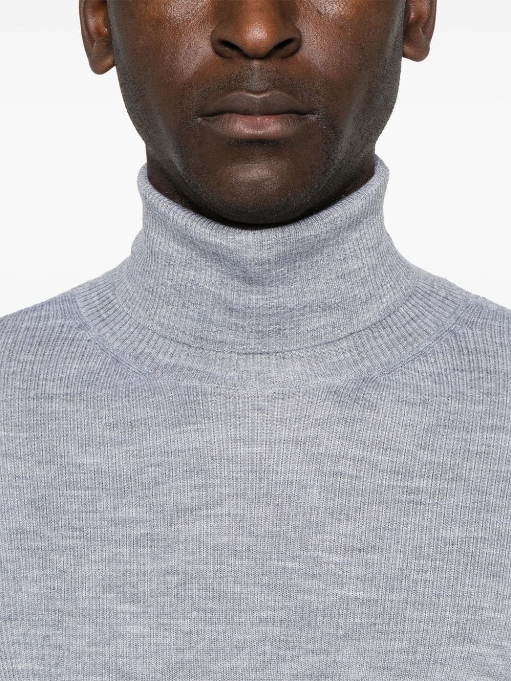 Shop Gabriele Pasini Ribbed Sweater In Grey