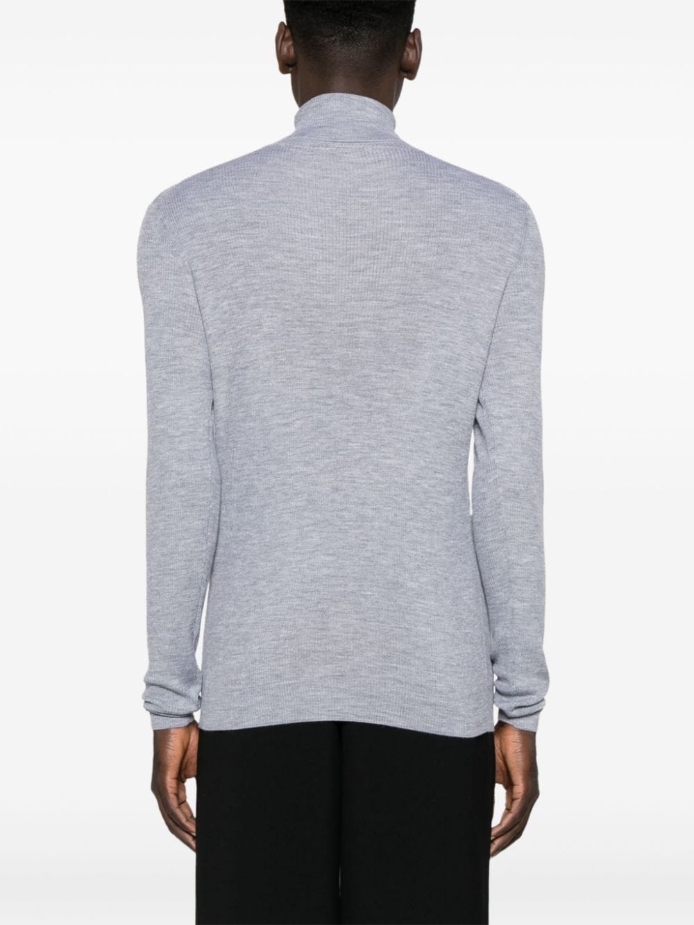 Shop Gabriele Pasini Ribbed Sweater In Grey