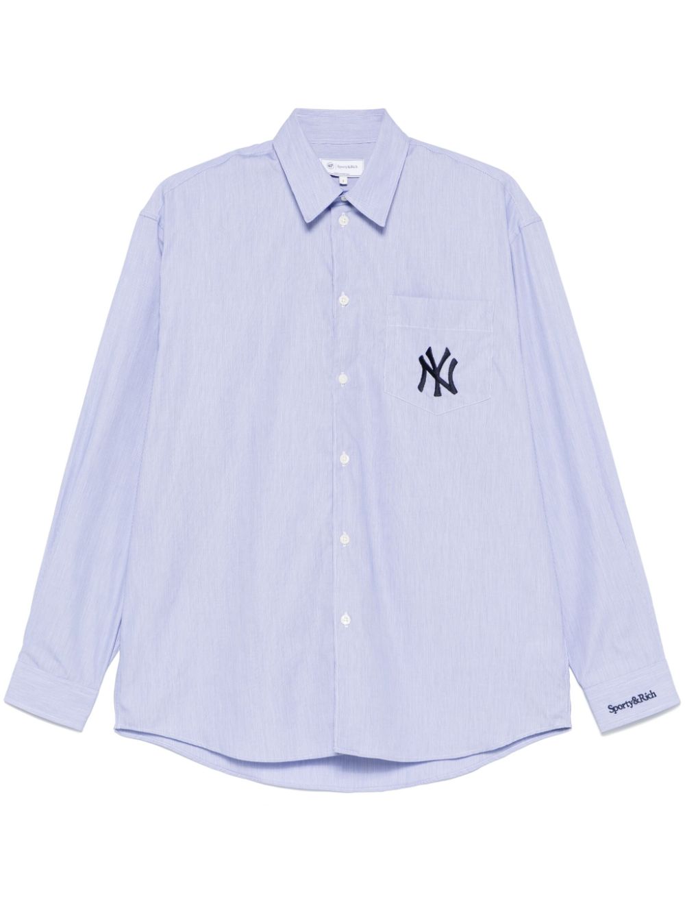 Sporty & Rich Yankees Serif shirt Blauw