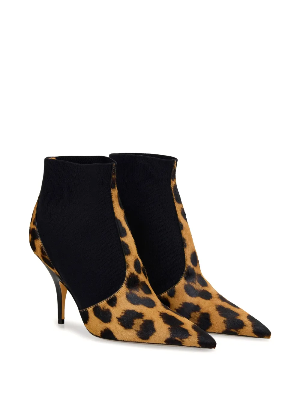 Ferragamo 95mm leopard-print ankle boots Multicolour