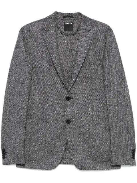 Zegna interlock twill blazer