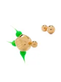 Sunnei spike round stud earring - Gold