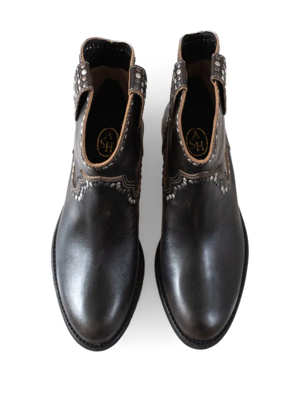 Ash Gipsy スタッズ ウエスタンブーツ | ブラック | FARFETCH JP