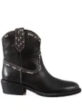 Ash Gipsy studded cowboy bootie - Black