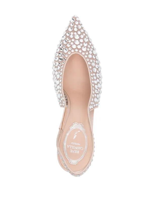 René Caovilla ラインストーン パンプス René Caovilla