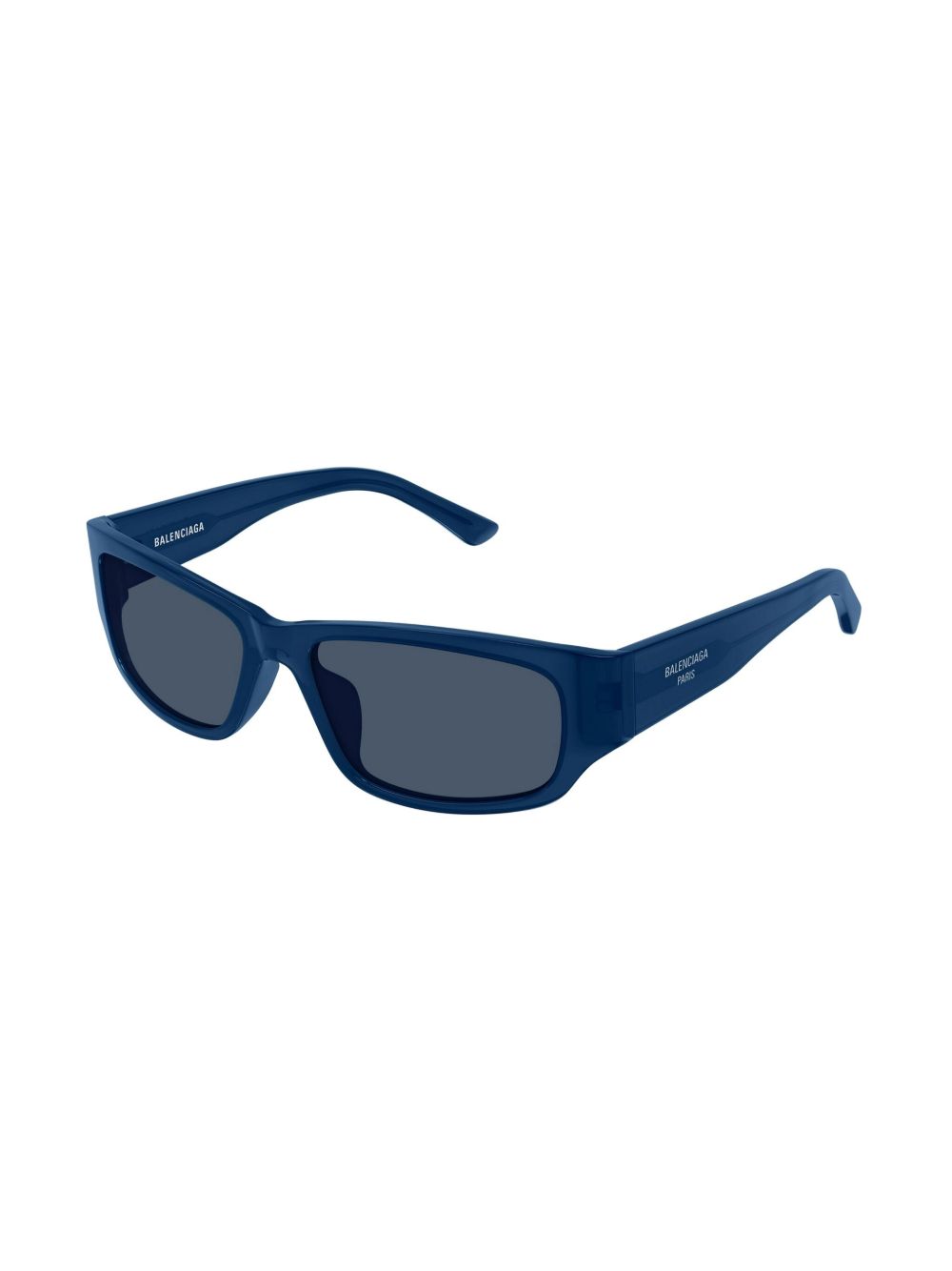 Balenciaga Eyewear Zonnebril met rechthoekig montuur - Blauw