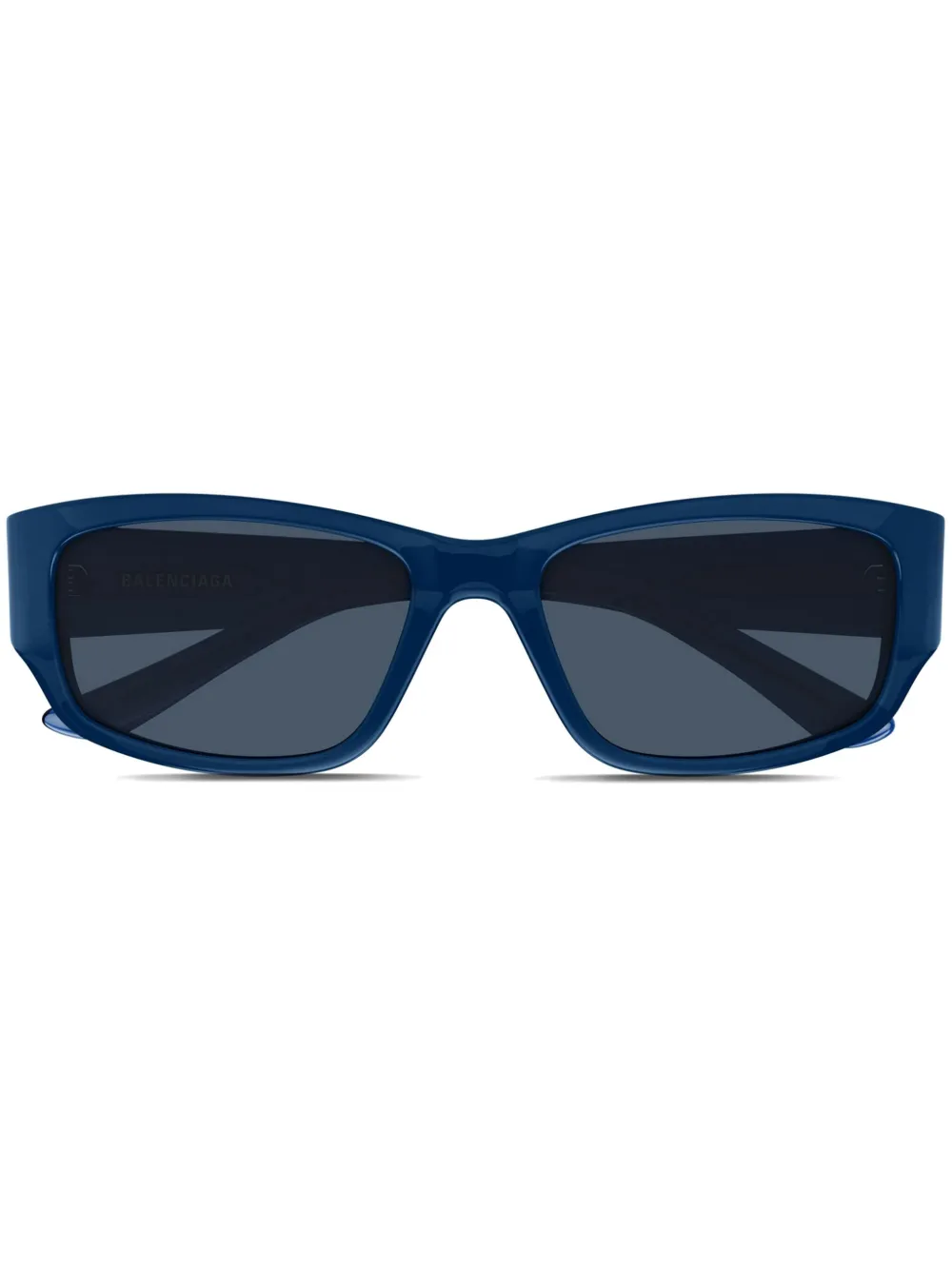 Balenciaga Eyewear Zonnebril met rechthoekig montuur Blauw