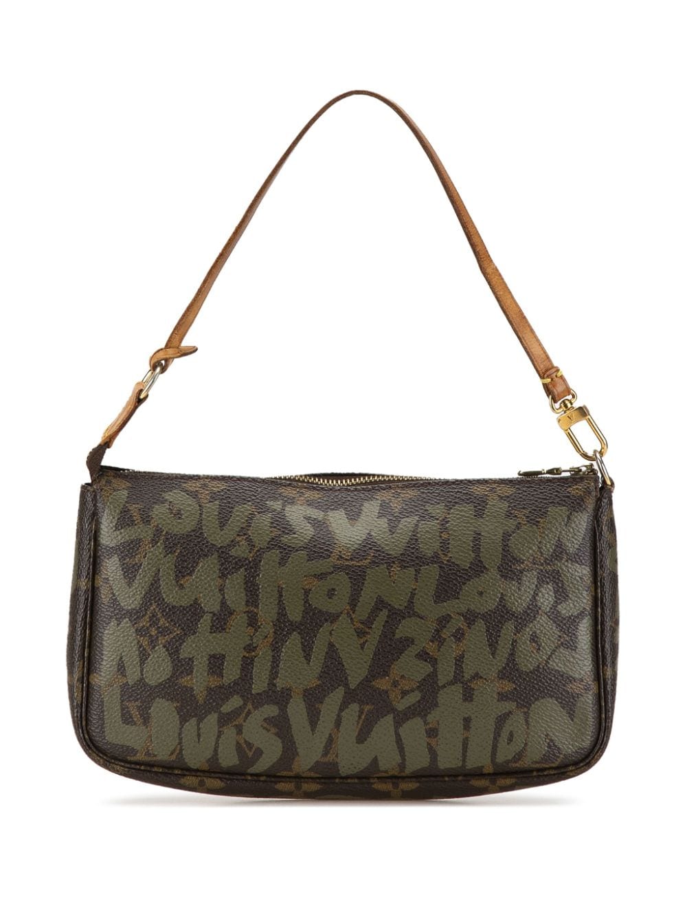 Louis Vuitton Pre-Owned 2001 Stephen Sprouse Monogram Graffiti Pochette Accessoires schoudertas - Bruin