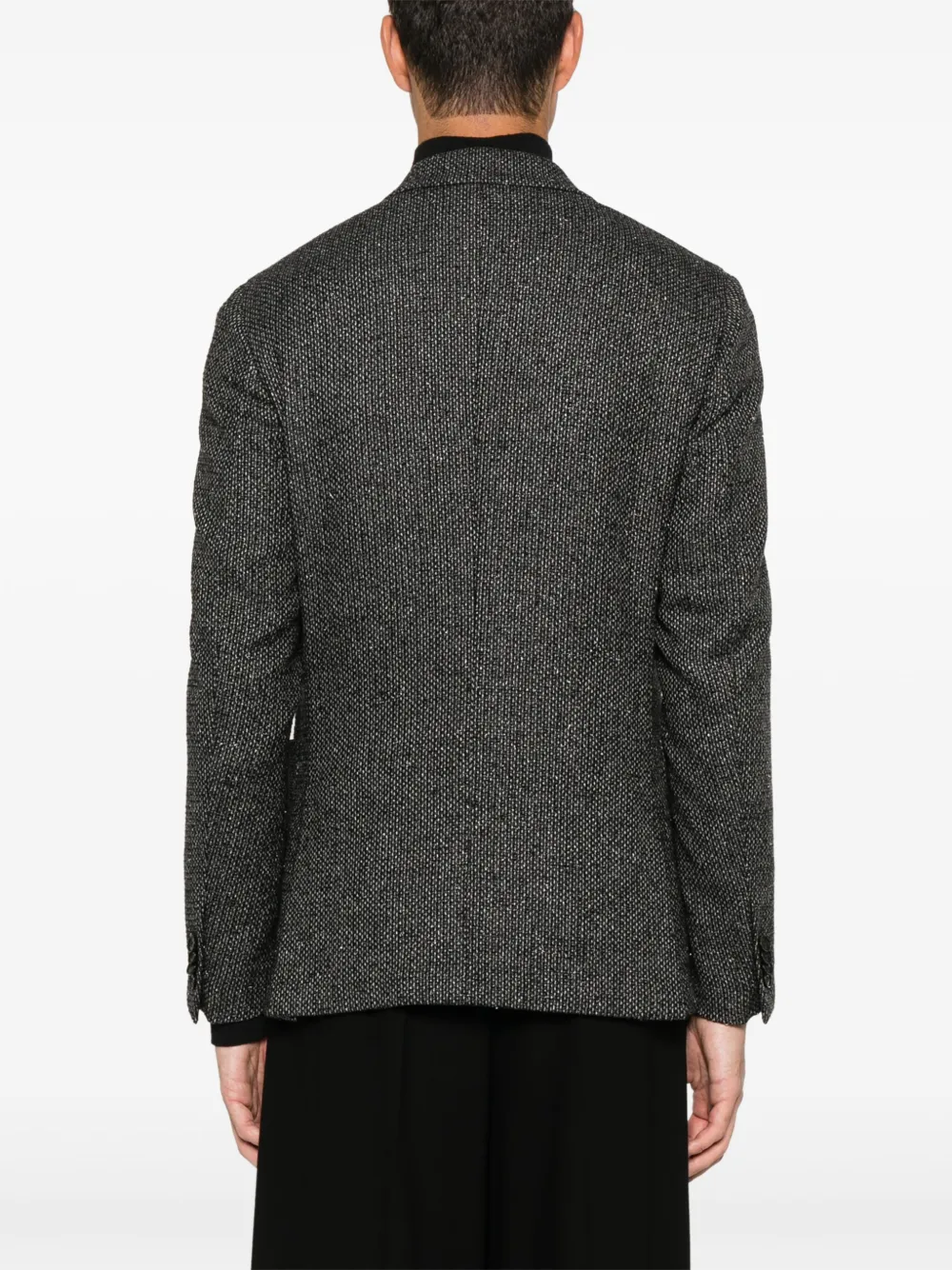 Zegna Geweven blazer Grijs