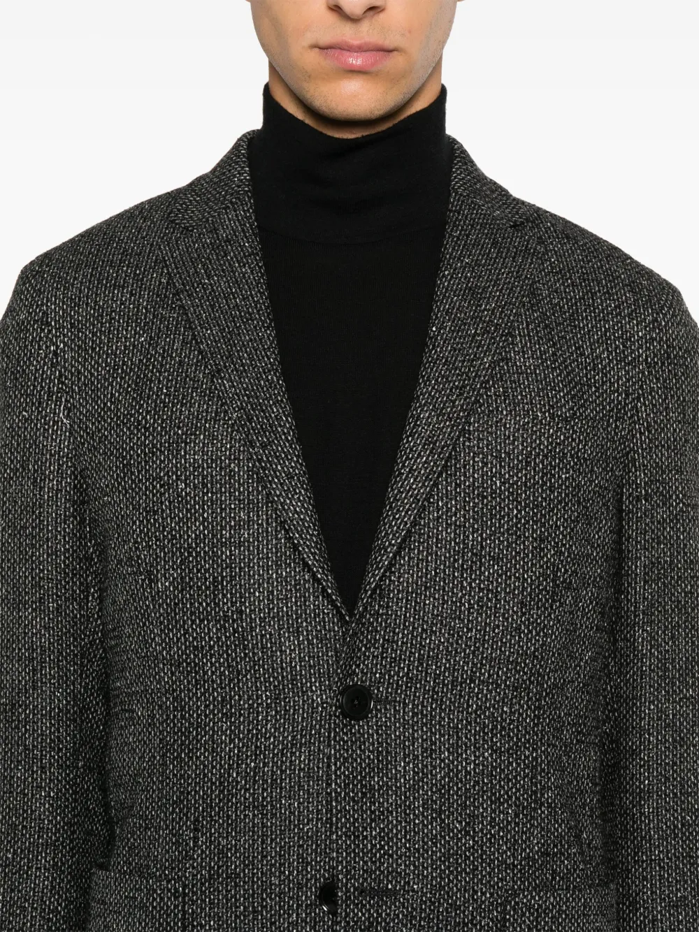 Zegna Geweven blazer Grijs
