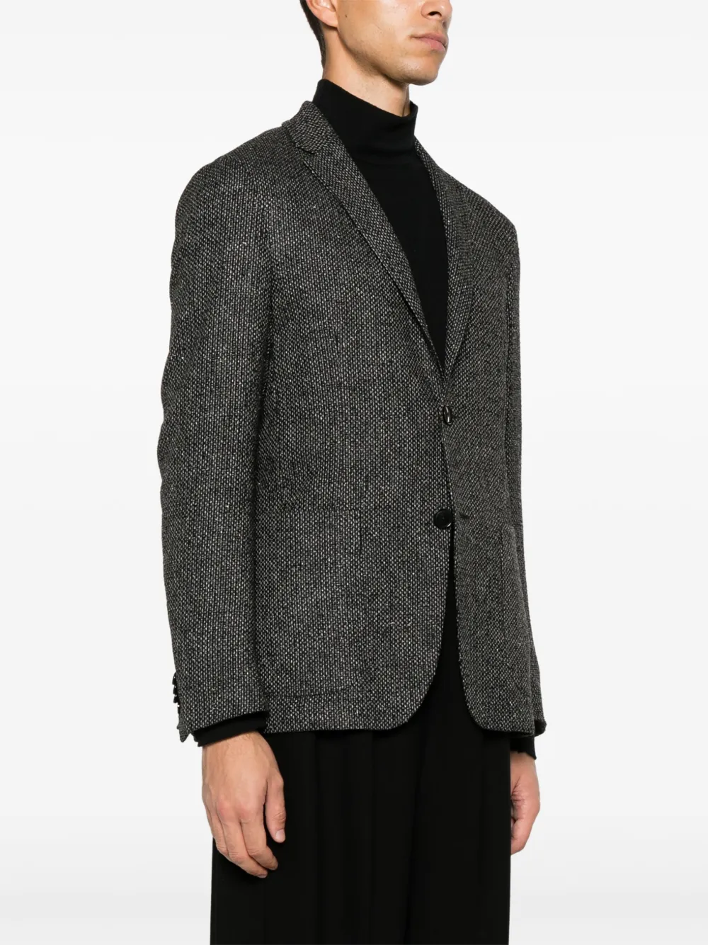 Zegna Geweven blazer Grijs