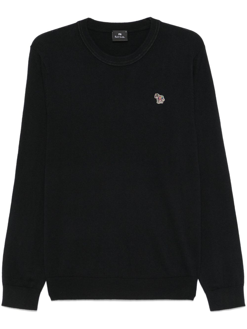 Paul Smith Zebra-patch sweater - Black