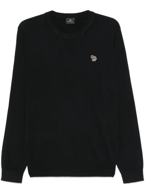 Paul Smith Zebra-patch sweater