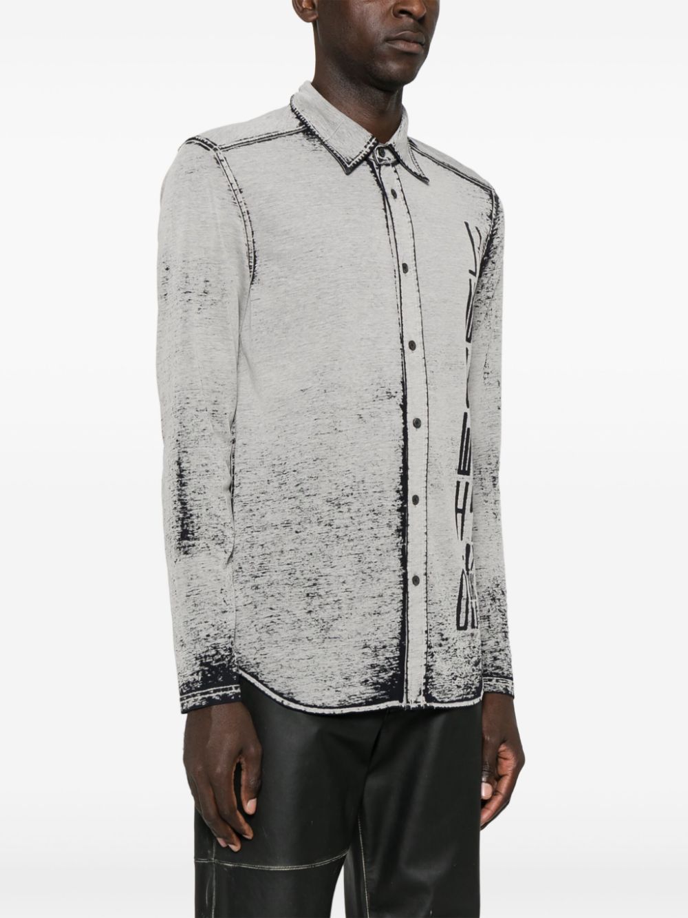 Diesel abstract-print shirt Men