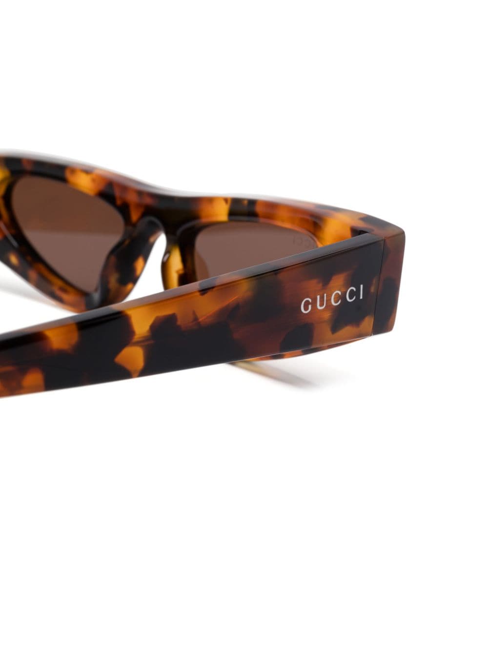 Shop Gucci Cat-eye Sunglasses In Braun