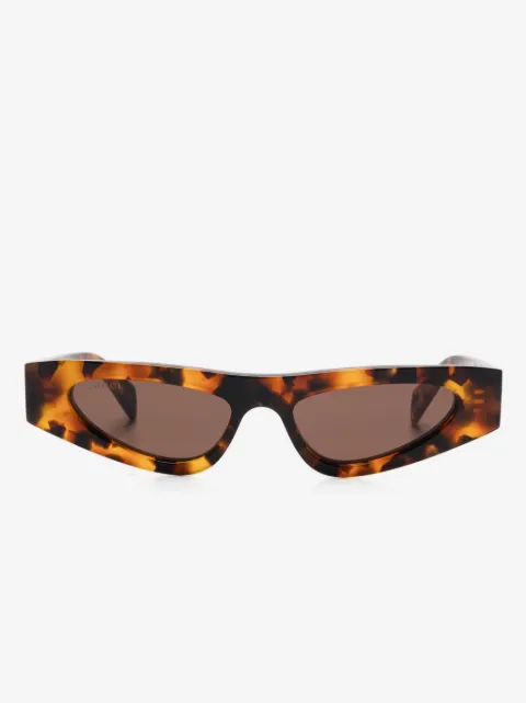 Gucci Eyewear tortoiseshell-effect cat-eye sunglasses