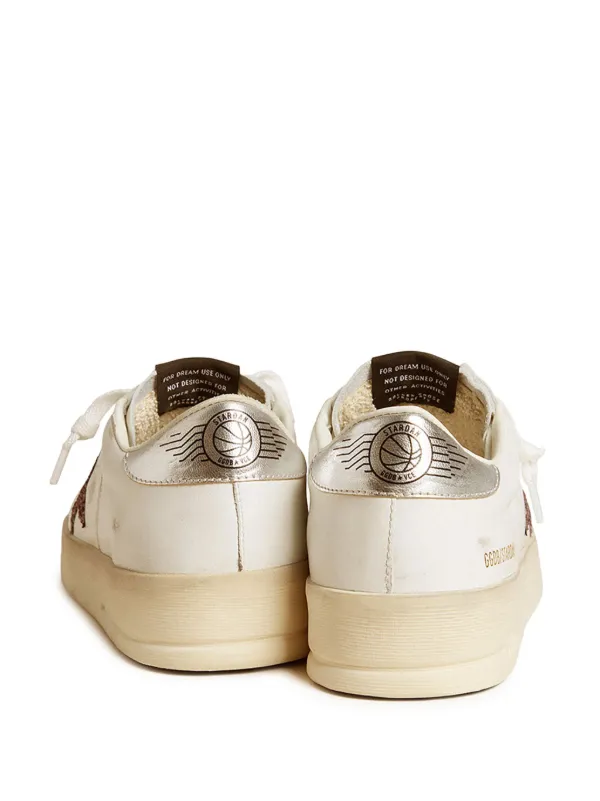 スニーカー Golden  Sneaker Stardan White Brown Golden Goose: White & Brown Stardan Sneakers | SSENSE