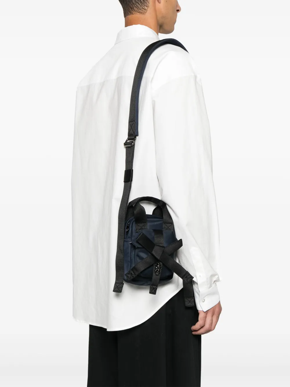 Simone Rocha mini Classic Bow messenger bag - Blauw