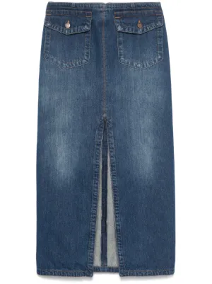 Givenchy ハイライズ デニムスカート | ブラック | FARFETCH JP