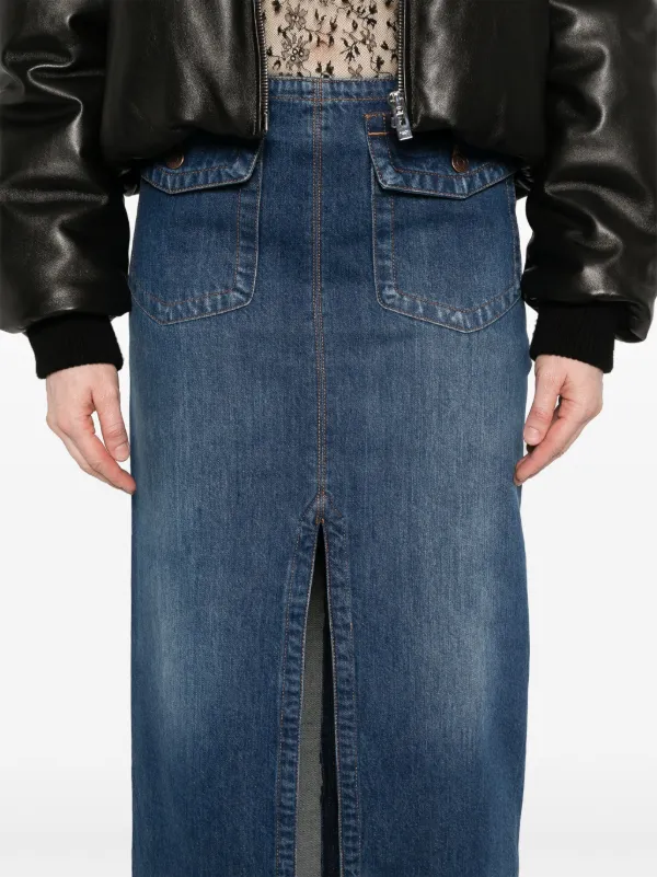 Chloé デニムスカート | ブルー | FARFETCH JP
