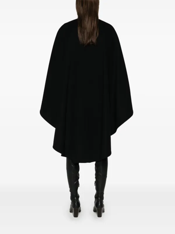 ポンチョ・ケープ Chloe Wool Asymmetric Cape Chloé high-low Wool Cape | Black | FARFETCH