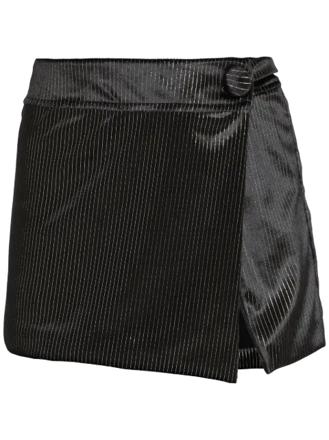 Amir Slama lurex-detail mini skirt 