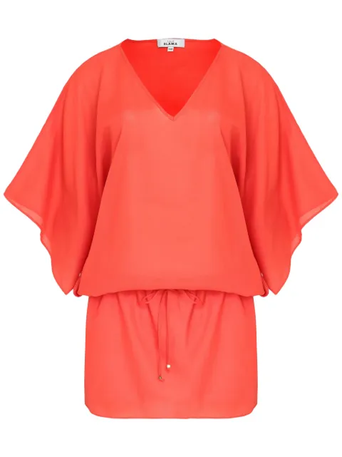 Amir Slama V-neck mini beach dress 