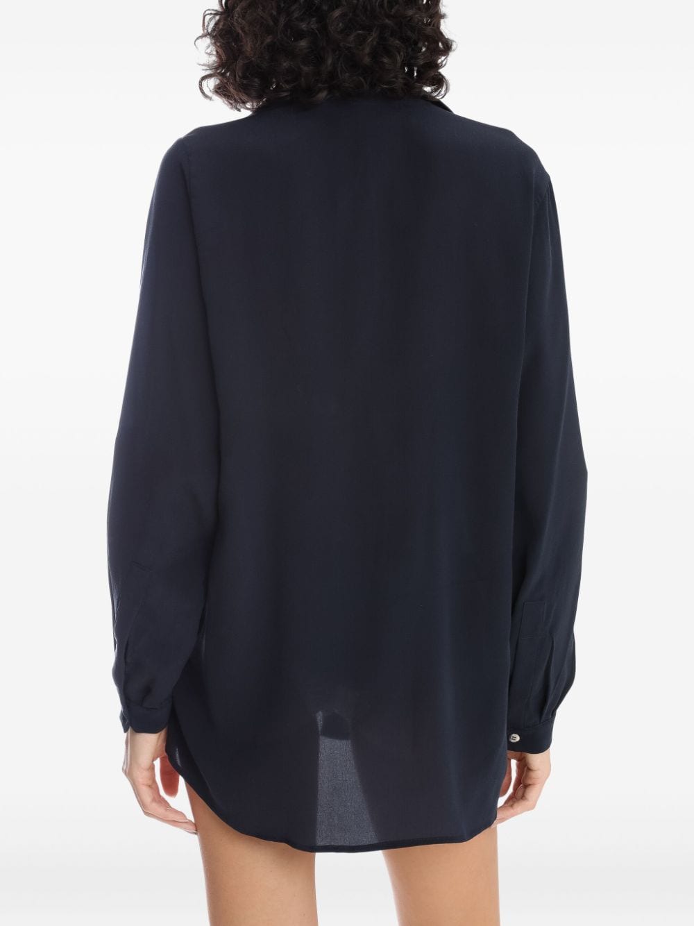 Shop Amir Slama Silk Shirt In Black