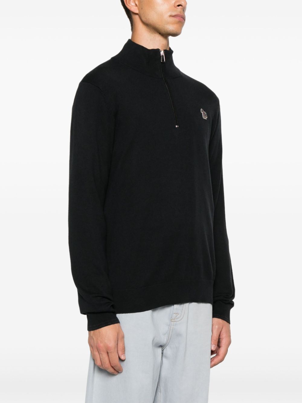 PAUL SMITH ZEBRA-PATCH SWEATER 