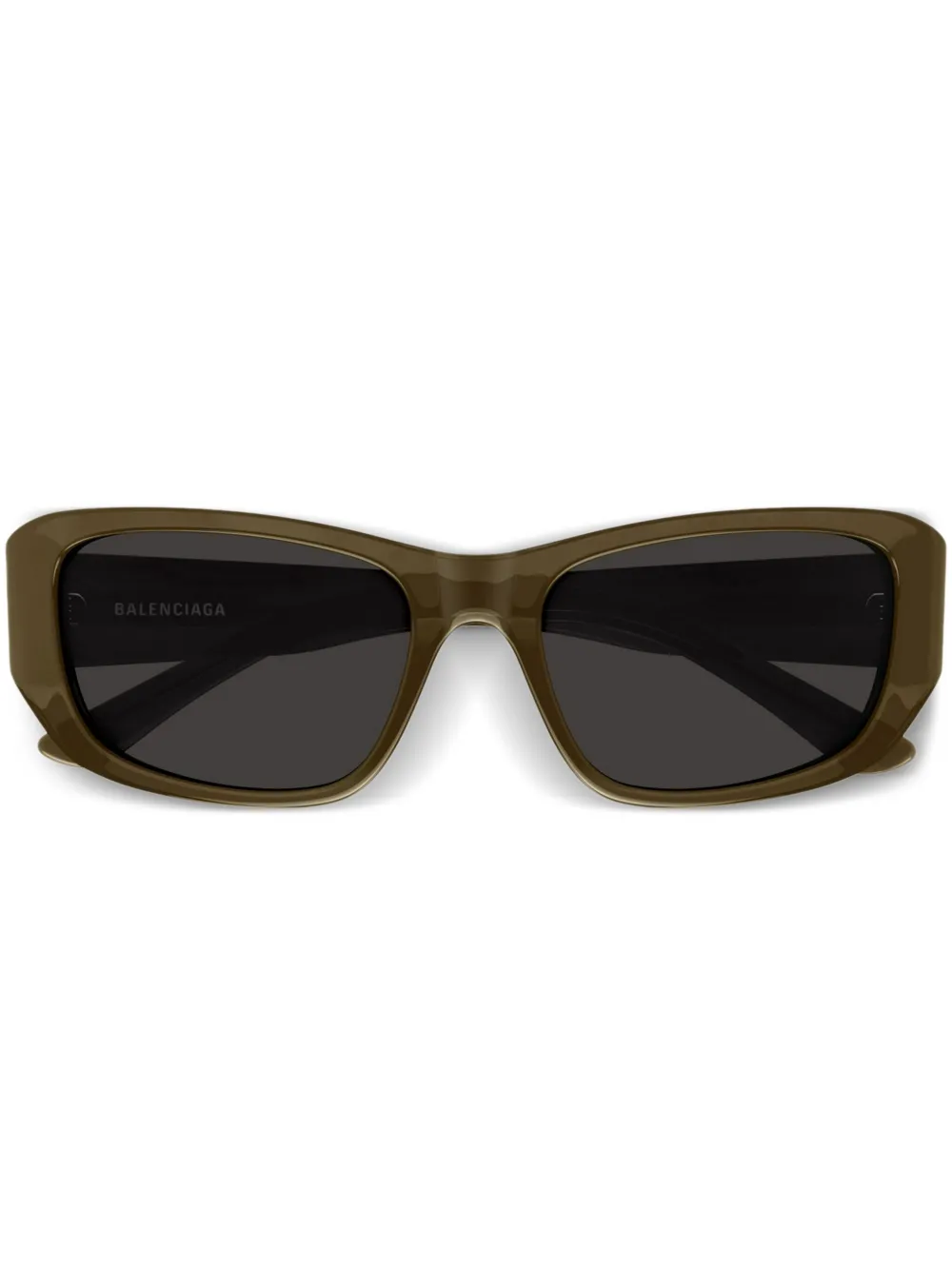 Balenciaga Eyewear Zonnebril met rechthoekig montuur Bruin