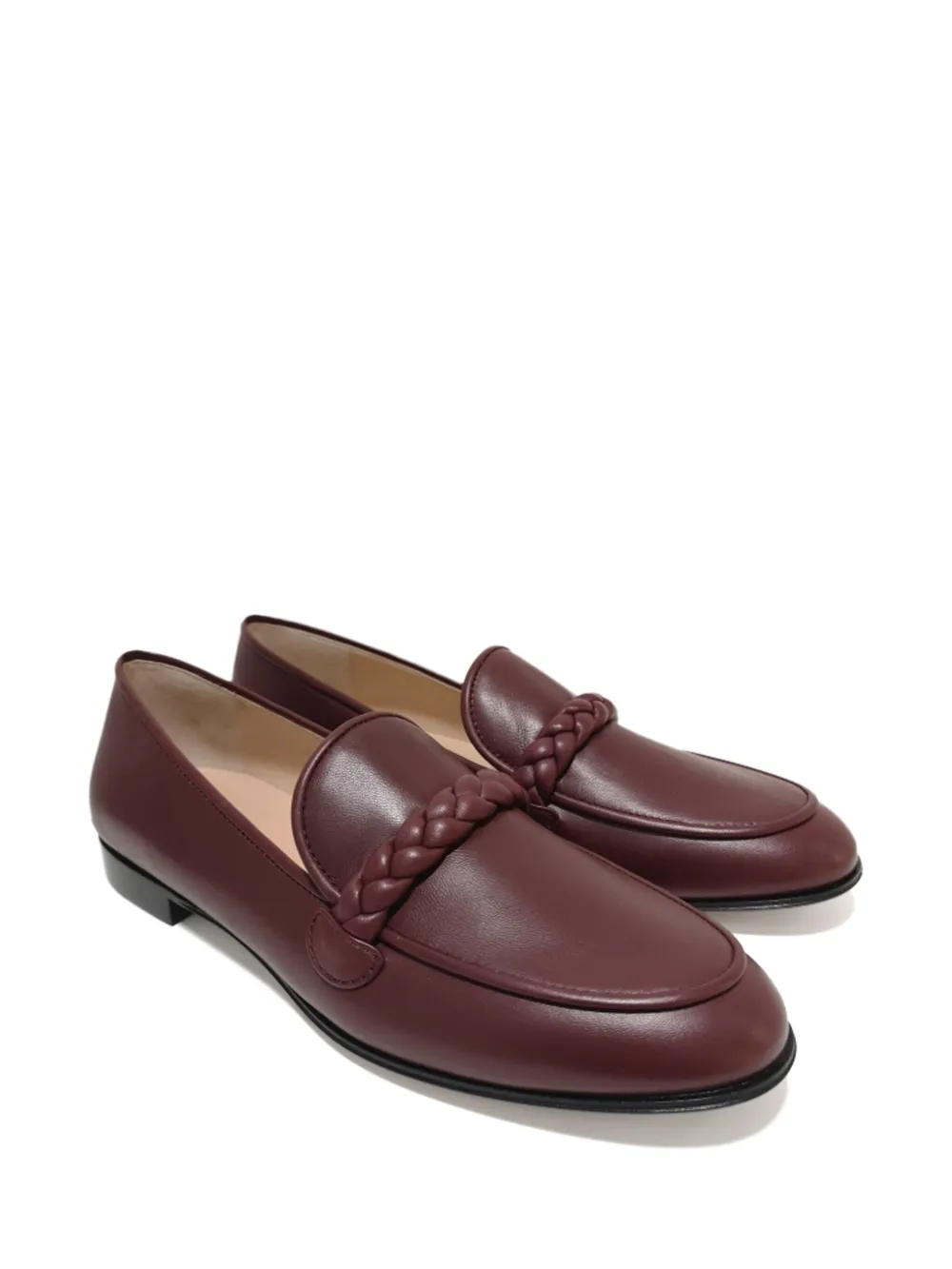 Gianvito Rossi leather loafers - Rood